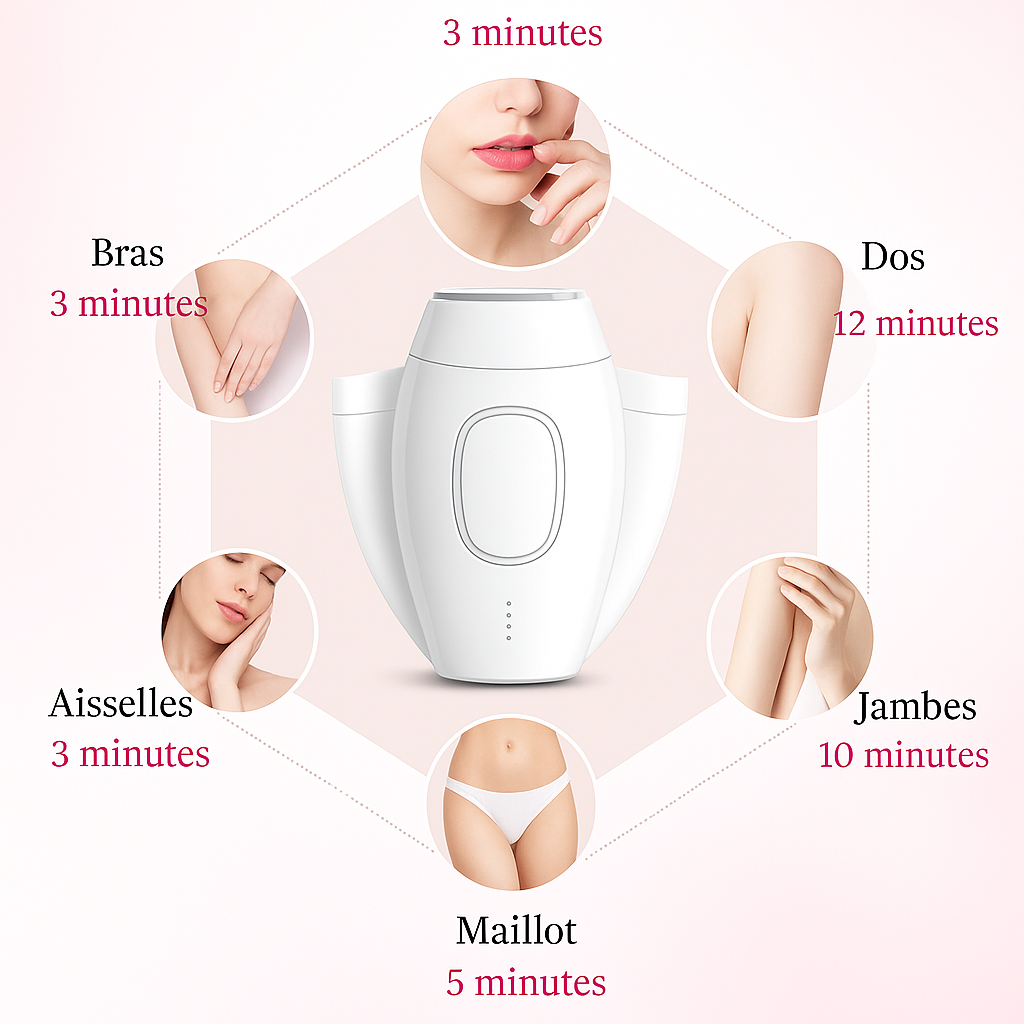 Épilation définitive à domicile, sans douleur