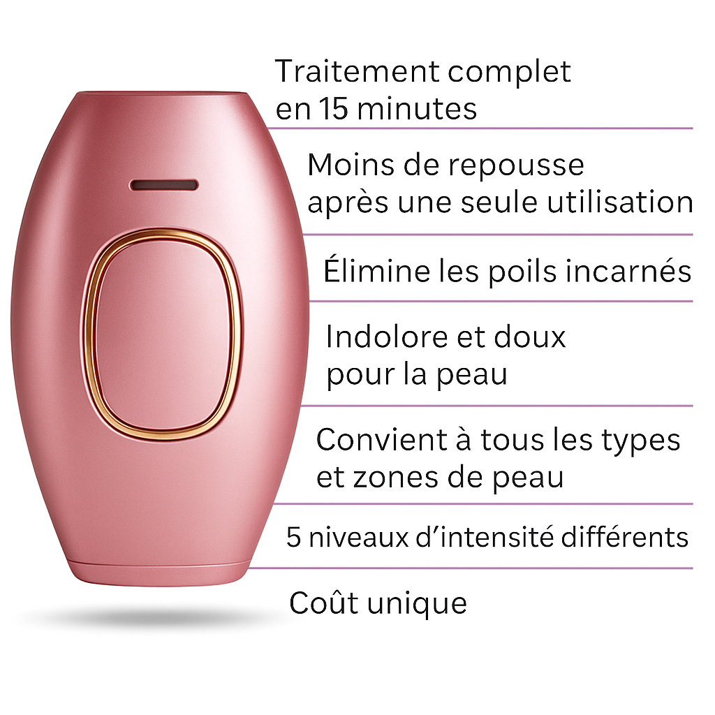 Épilation définitive à domicile, sans douleur